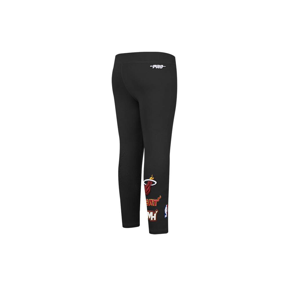 NBA MIAMI HEAT RETRO CLASSIC TODDLER GIRL'S LEGGING (BLACK)