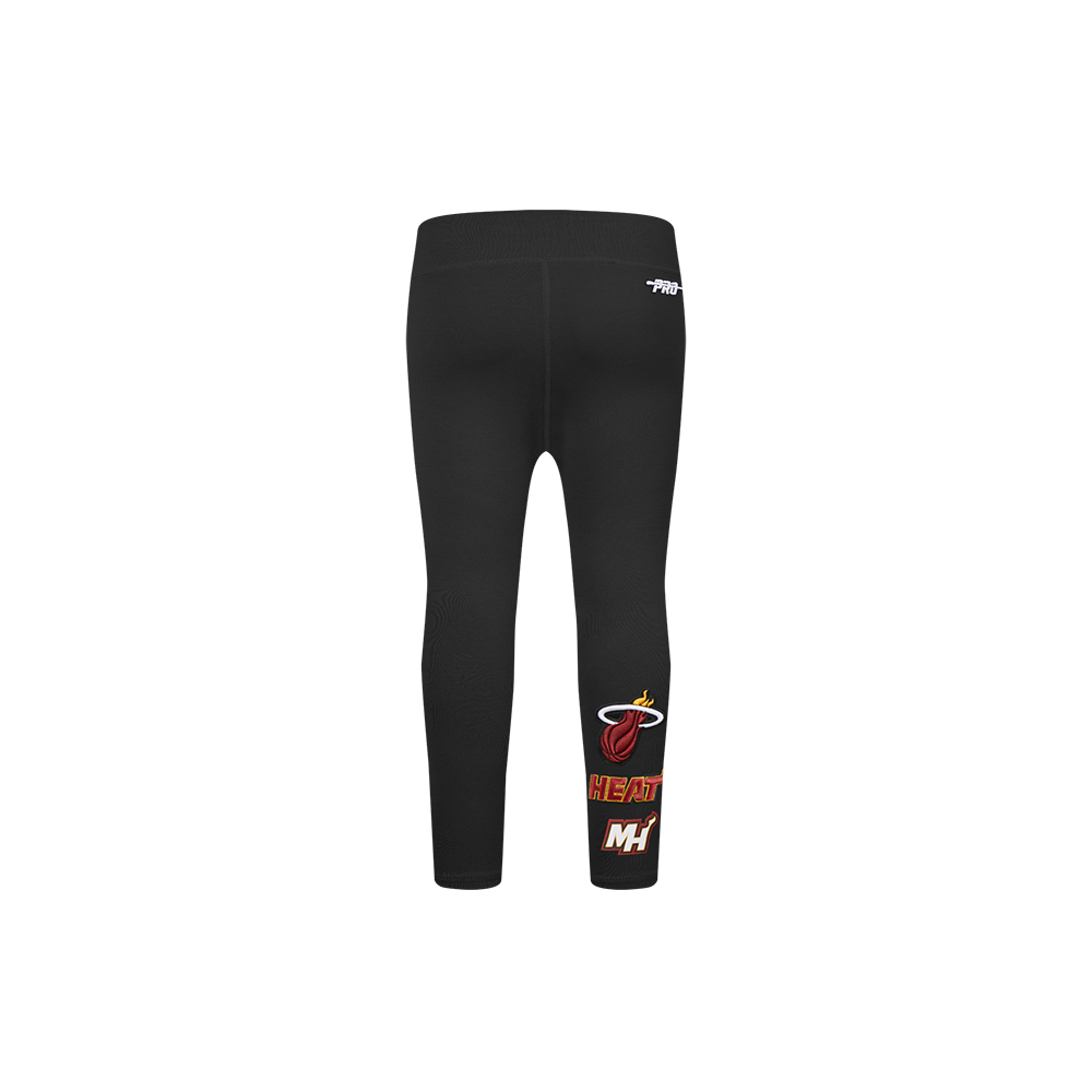 NBA MIAMI HEAT RETRO CLASSIC TODDLER GIRL'S LEGGING (BLACK)