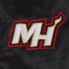 NBA MIAMI HEAT CLASSIC BLOUSON EN SATIN POUR FEMME (NOIR)