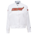 NBA MIAMI HEAT CLASSIC BLOUSON EN SATIN POUR FEMME (BLANC)