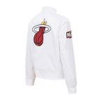 NBA MIAMI HEAT CLASSIC BLOUSON EN SATIN POUR FEMME (BLANC)