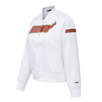 NBA MIAMI HEAT CLASSIC BLOUSON EN SATIN POUR FEMME (BLANC)