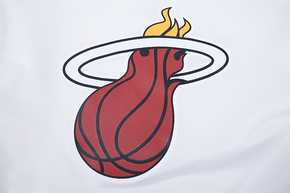 NBA MIAMI HEAT CLASSIC BLOUSON EN SATIN POUR FEMME (BLANC)
