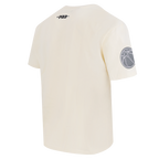 NBA MINNESOTA TIMBERWOLVES REVERSE FRENCH TERRY T-SHIRT EN JERSEY DE COTON À ÉPAULES TOMBANTES POUR HOMME (COQUILLE D'ŒUF)