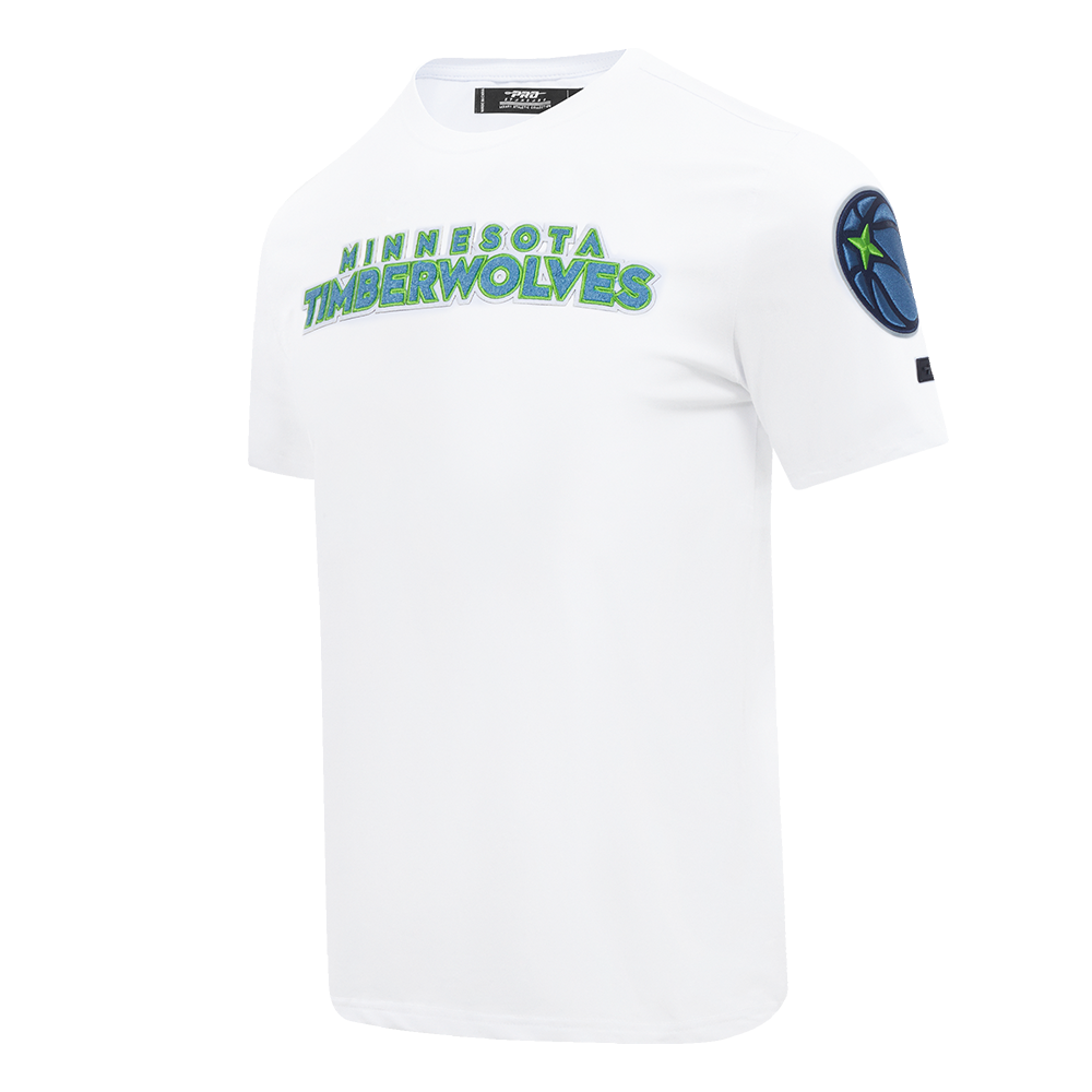 NBA MINNESOTA TIMBERWOLVES CLASSIC CHENILLE MEN'S   TEE (WHITE)