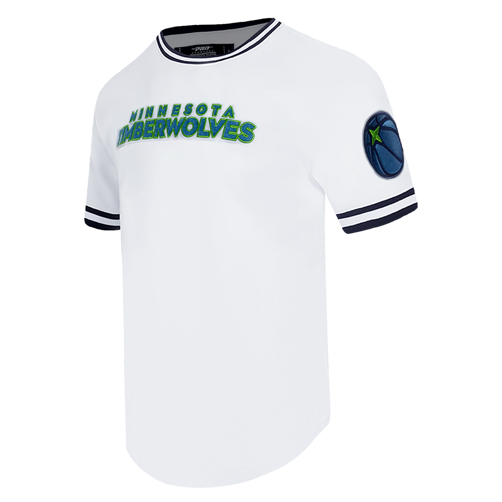 NBA MINNESOTA TIMBERWOLVES CLASSIC CHENILLE MEN'S TEE (WHITE)