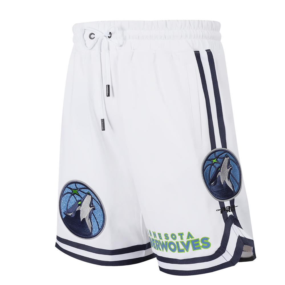 NBA MINNESOTA TIMBERWOLVES CLASSIC CHENILLE MEN'S SHORT (WHITE)