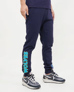 NBA MINNESOTA TIMBERWOLVES CLASSIC CHENILLE PANTALON JOGGER POUR HOMME (MARINE MINUIT)