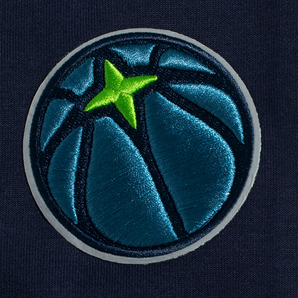 NBA MINNESOTA TIMBERWOLVES CLASSIC CHENILLE PANTALON JOGGER POUR HOMME (MARINE MINUIT)