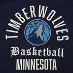 NBA MINNESOTA TIMBERWOLVES MODERN ORIGINALS MEN'S FLC PO HOODIE (MIDNIGHT NAVY)
