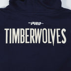 NBA MINNESOTA TIMBERWOLVES MODERN ORIGINALS MEN'S FLC PO HOODIE (MIDNIGHT NAVY)
