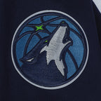NBA MINNESOTA TIMBERWOLVES MODERN ORIGINALS MEN'S FLC PO HOODIE (MIDNIGHT NAVY)