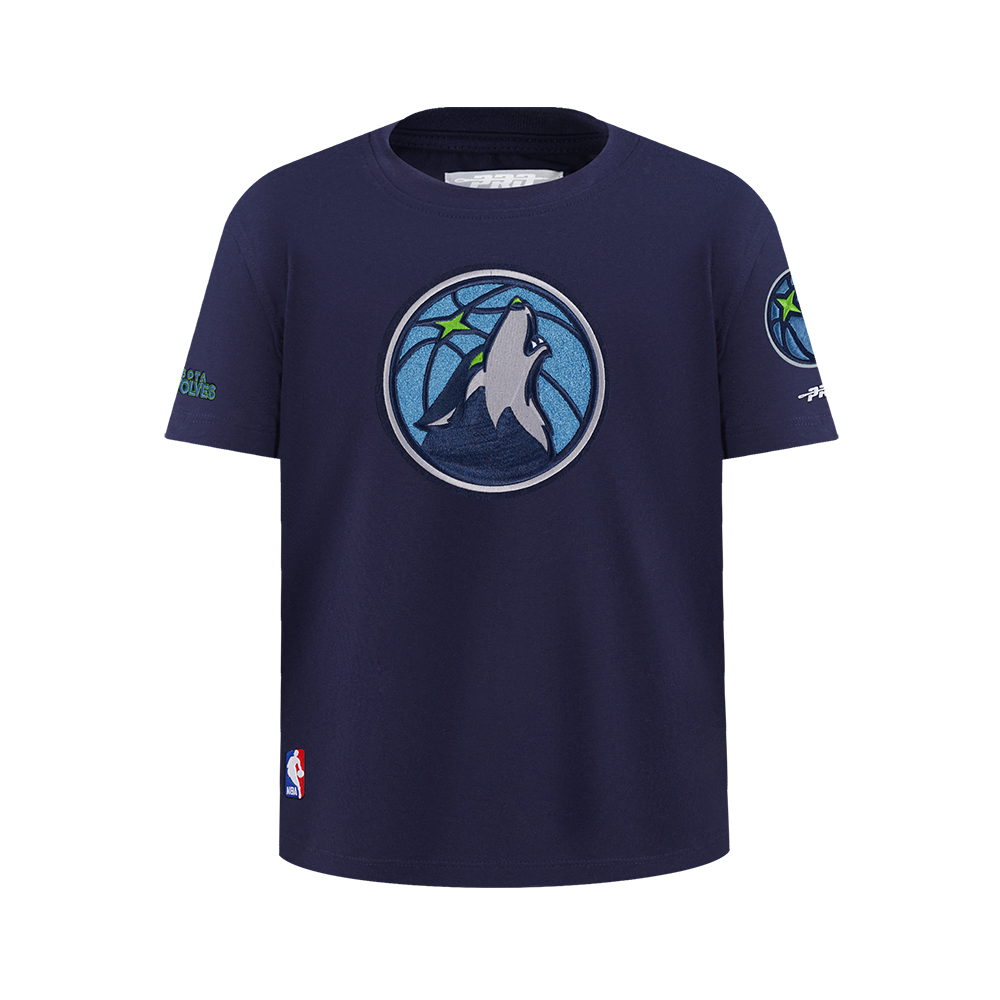 NBA MINNESOTA TIMBERWOLVES RETRO CLASSIC T-SHIRT À MANCHES COURTES POUR GARÇON JUNIOR (MARINE MINUIT)