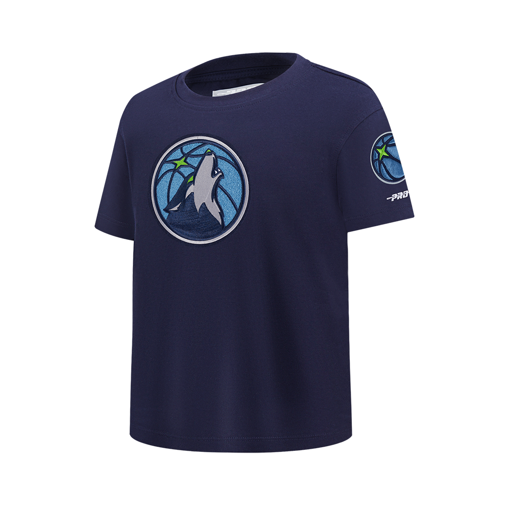 NBA MINNESOTA TIMBERWOLVES RETRO CLASSIC T-SHIRT À MANCHES COURTES POUR GARÇON JUNIOR (MARINE MINUIT)