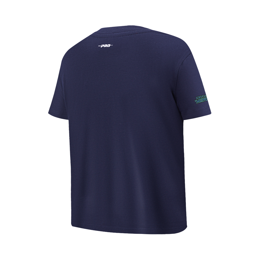 NBA MINNESOTA TIMBERWOLVES RETRO CLASSIC T-SHIRT À MANCHES COURTES POUR GARÇON JUNIOR (MARINE MINUIT)