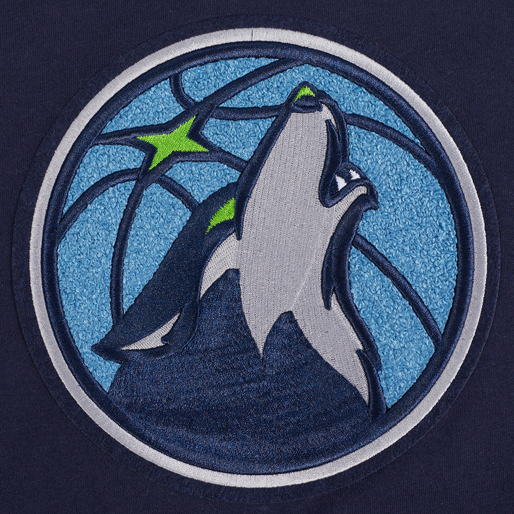NBA MINNESOTA TIMBERWOLVES RETRO CLASSIC T-SHIRT À MANCHES COURTES POUR GARÇON JUNIOR (MARINE MINUIT)