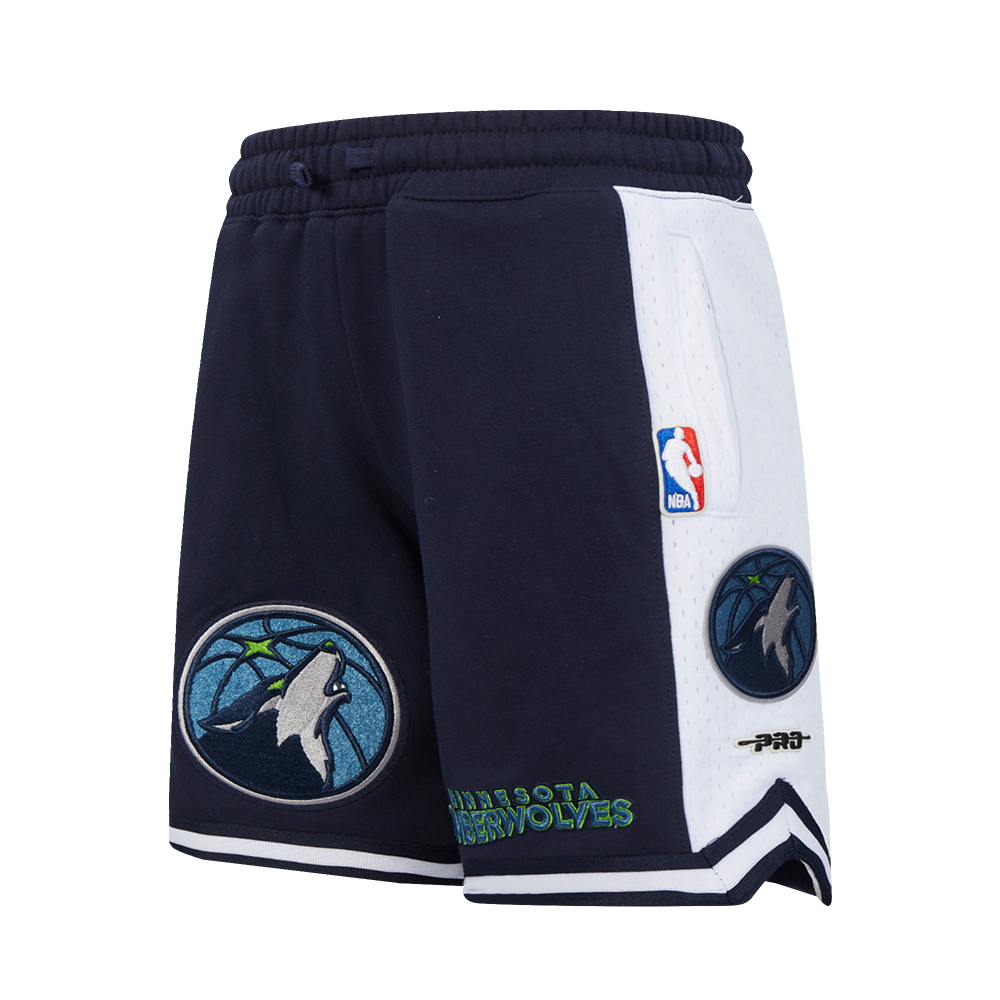 NBA MINNESOTA TIMBERWOLVES RETRO CLASSIC BIG BOY'S FLC 2.0 SHORT (MIDNIGHT NAVY)