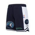 NBA MINNESOTA TIMBERWOLVES RETRO CLASSIC BIG BOY'S FLC 2.0 SHORT (MIDNIGHT NAVY)