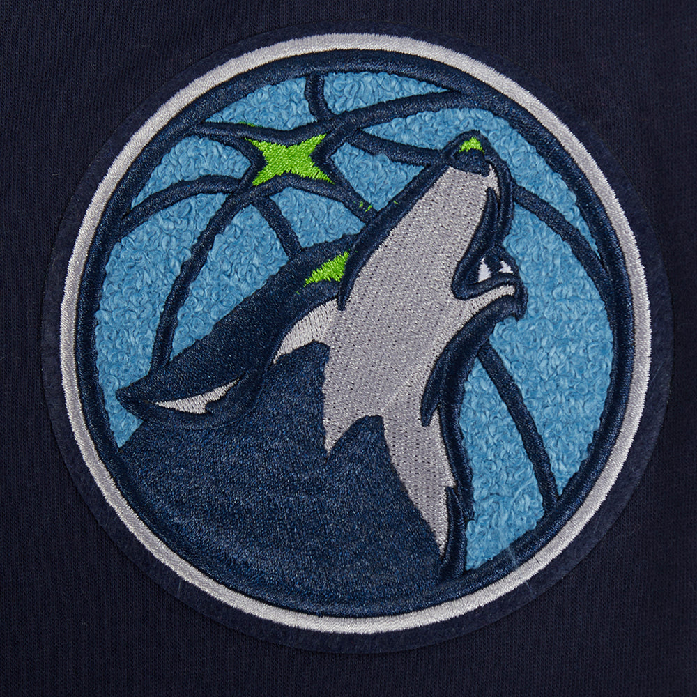 NBA MINNESOTA TIMBERWOLVES RETRO CLASSIC BIG BOY'S FLC 2.0 SHORT (MIDNIGHT NAVY)