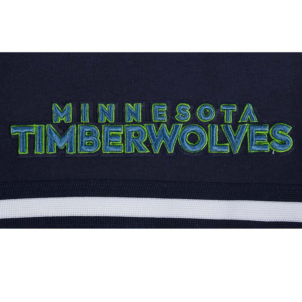 NBA MINNESOTA TIMBERWOLVES RETRO CLASSIC BIG BOY'S FLC 2.0 SHORT (MIDNIGHT NAVY)