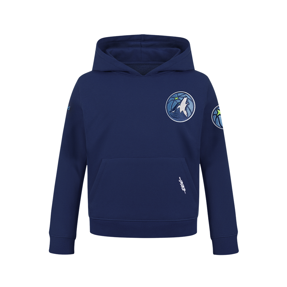 NBA MINNESOTA TIMBERWOLVES CLASSIC CHANDAIL À CAPUCHON EN MOLLETON POUR GARÇON JUNIOR (MARINE MINUIT)