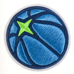 NBA MINNESOTA TIMBERWOLVES RETRO CLASSICS BLOUSON COLLÉGIAL POUR GARÇON JUNIOR (MARINE MINUIT/BLANC)
