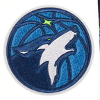 NBA MINNESOTA TIMBERWOLVES RETRO CLASSICS BLOUSON COLLÉGIAL POUR GARÇON JUNIOR (MARINE MINUIT/BLANC)