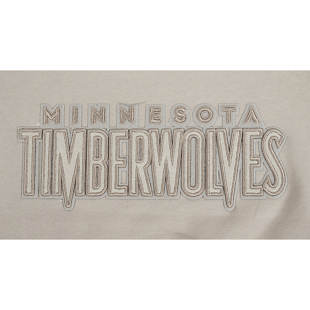 NBA MINNESOTA TIMBERWOLVES NEUTRAL CHANDAIL À CAPUCHON EN MOLLETON POUR FILLE JUNIOR (TAUPE)