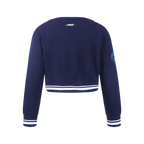 NBA MINNESOTA TIMBERWOLVES RETRO CLASSIC BIG GIRL'S RIB FLC CREWNECK (MIDNIGHT NAVY)