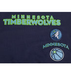 NBA MINNESOTA TIMBERWOLVES RETRO CLASSIC BIG GIRL'S RIB FLC CREWNECK (MIDNIGHT NAVY)