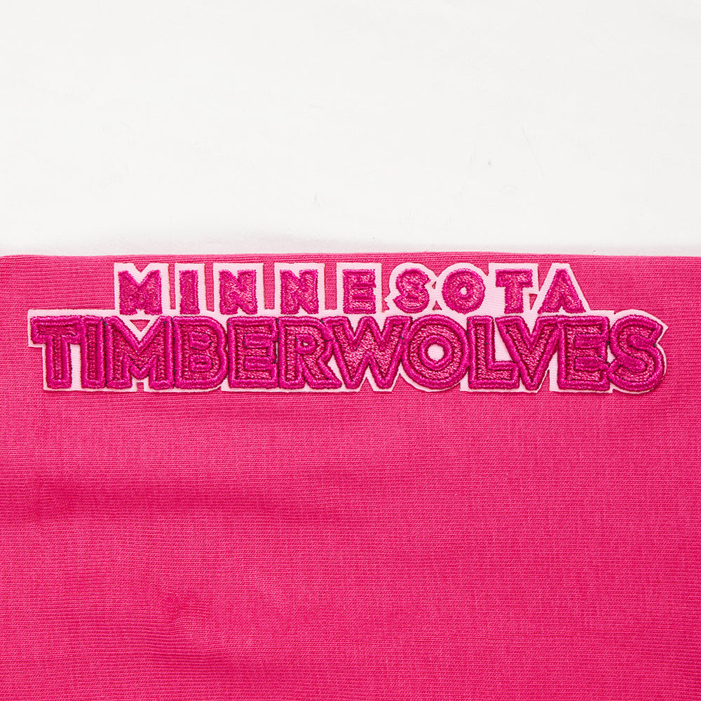 NBA MINNESOTA TIMBERWOLVES TRIPLE PINK BIG GIRL'S LEGGING (BEETROOT PURPLE)