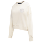 NBA MINNESOTA TIMBERWOLVES NEUTRAL FLEECE CREWNECK (EGGSHELL)
