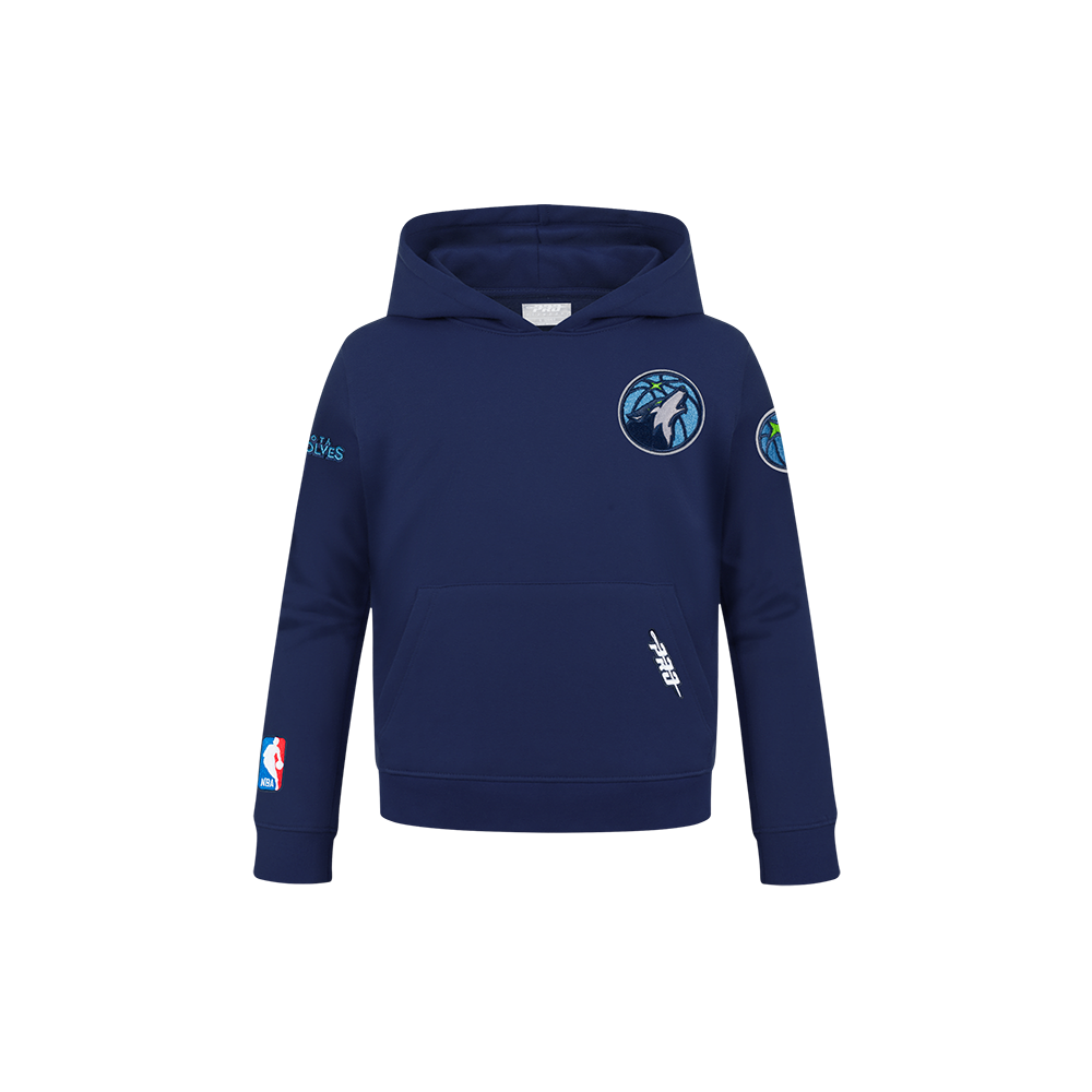NBA MINNESOTA TIMBERWOLVES CLASSIC CHANDAIL À CAPUCHON EN MOLLETON POUR GARÇON ENFANT (MARINE MINUIT)