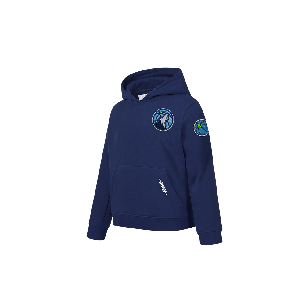 NBA MINNESOTA TIMBERWOLVES CLASSIC CHANDAIL À CAPUCHON EN MOLLETON POUR GARÇON BAMBIN (MARINE MINUIT)