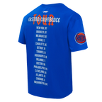 NBA NEW YORK KNICKS CITY TOUR COTTON JERSEY MEN'S DROP SHOULDER TEE (ROYAL BLUE)