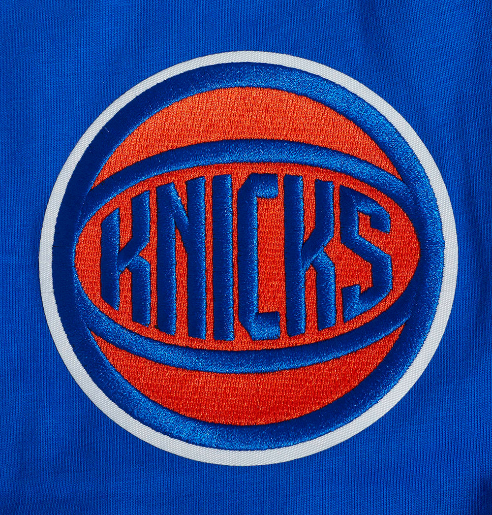 NBA NEW YORK KNICKS CITY TOUR COTTON JERSEY MEN'S DROP SHOULDER TEE (ROYAL BLUE)
