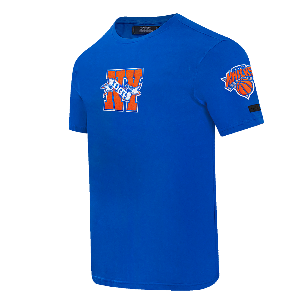 NBA NEW YORK KNICKS TEAM PENNANTS MEN'S   TEE (ROYAL BLUE)