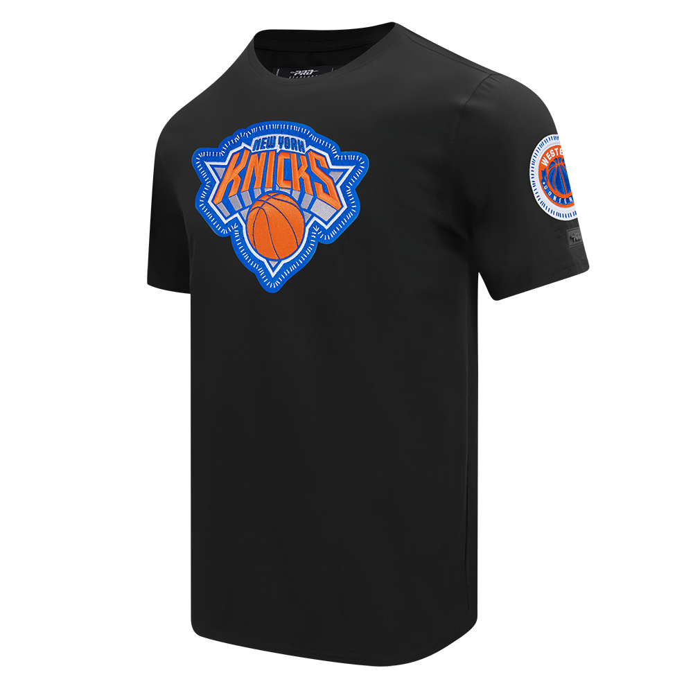 NBA NEW YORK KNICKS DIY PICK STITCH T-SHIRT EN JERSEY SIMPLE POUR HOMME (NOIR)
