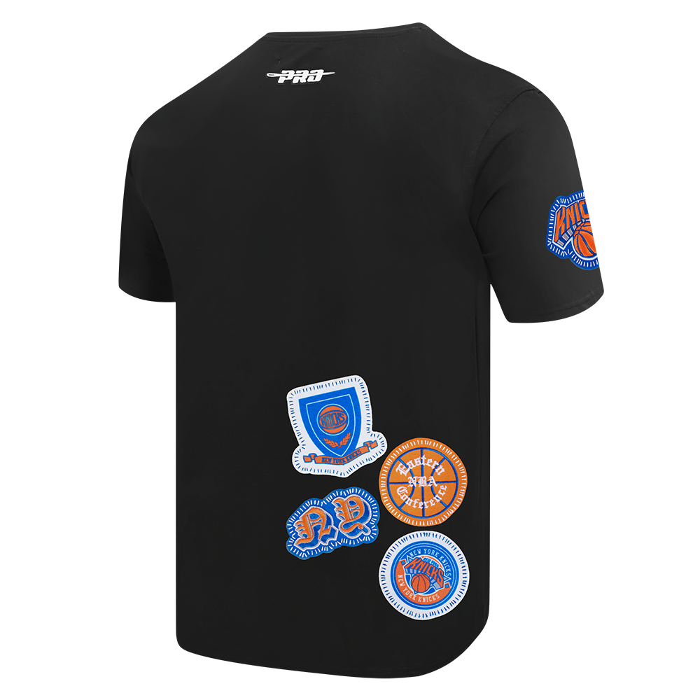 NBA NEW YORK KNICKS DIY PICK STITCH T-SHIRT EN JERSEY SIMPLE POUR HOMME (NOIR)