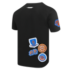 NBA NEW YORK KNICKS DIY PICK STITCH T-SHIRT EN JERSEY SIMPLE POUR HOMME (NOIR)