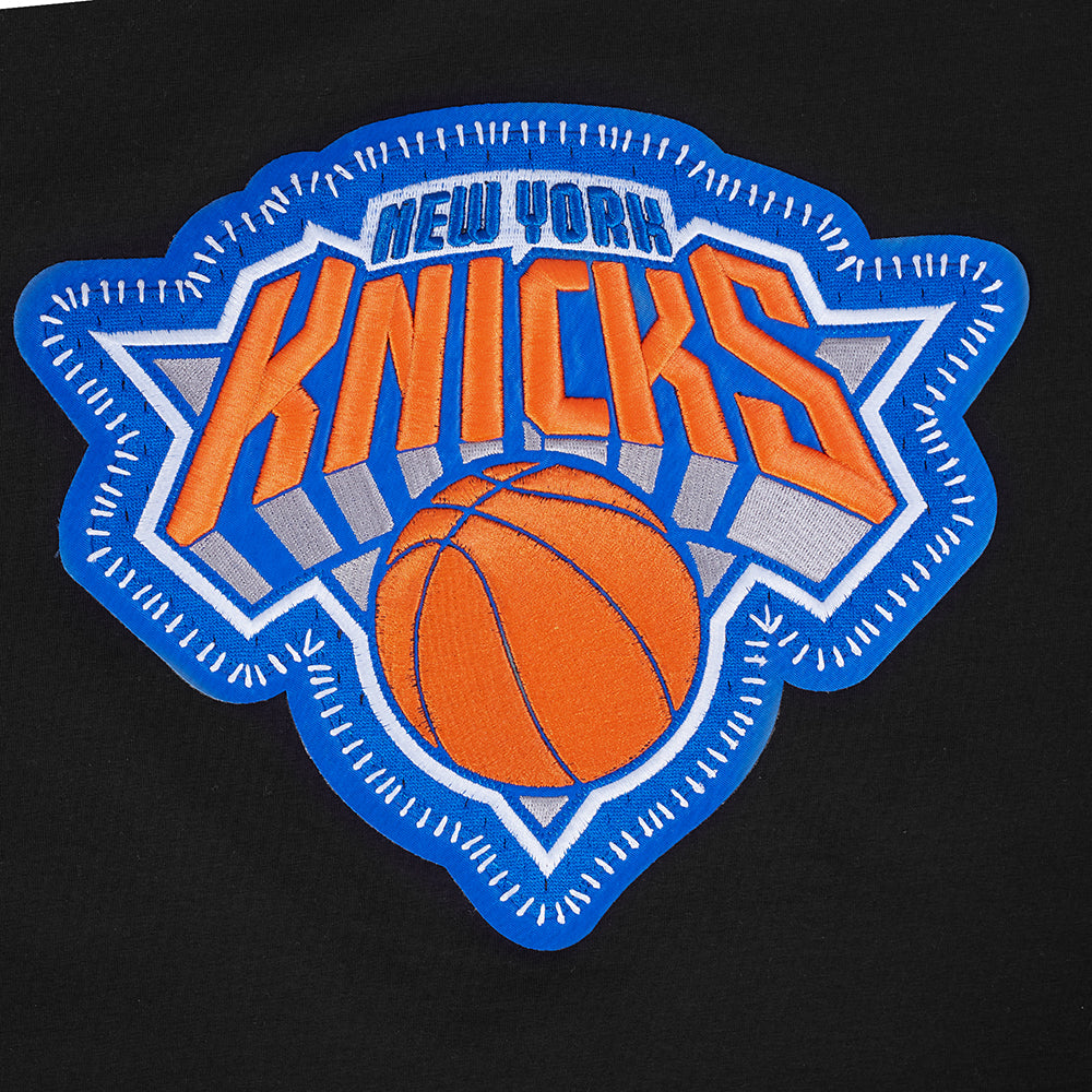 NBA NEW YORK KNICKS DIY PICK STITCH T-SHIRT EN JERSEY SIMPLE POUR HOMME (NOIR)