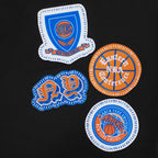 NBA NEW YORK KNICKS DIY PICK STITCH T-SHIRT EN JERSEY SIMPLE POUR HOMME (NOIR)