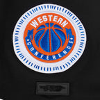 NBA NEW YORK KNICKS DIY PICK STITCH T-SHIRT EN JERSEY SIMPLE POUR HOMME (NOIR)