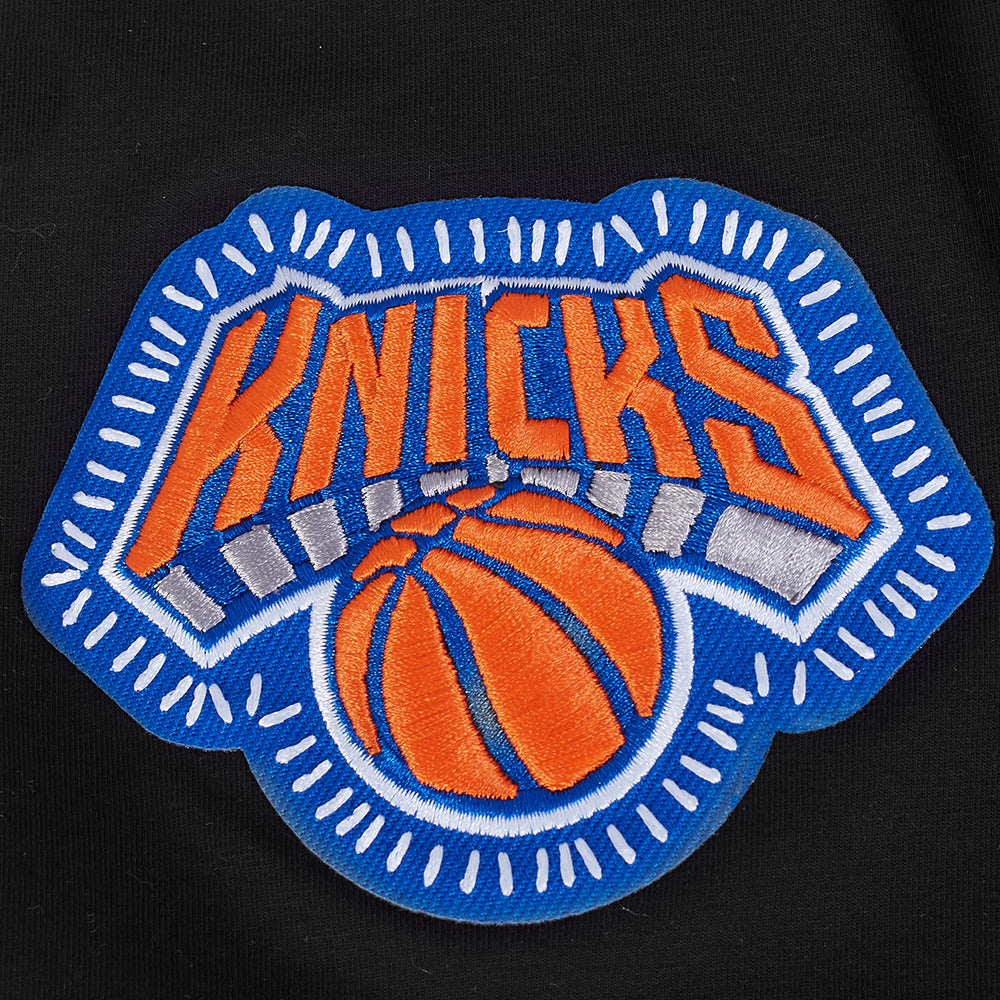 NBA NEW YORK KNICKS DIY PICK STITCH T-SHIRT EN JERSEY SIMPLE POUR HOMME (NOIR)