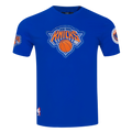 NBA NEW YORK KNICKS DIY PICK STITCH MEN'S SINGLE JERSEY TEE (ROYAL BLUE)