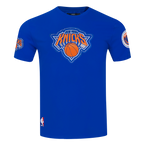 NBA NEW YORK KNICKS DIY PICK STITCH MEN'S SINGLE JERSEY TEE (ROYAL BLUE)
