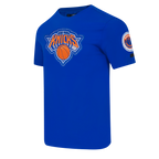 NBA NEW YORK KNICKS DIY PICK STITCH MEN'S SINGLE JERSEY TEE (ROYAL BLUE)