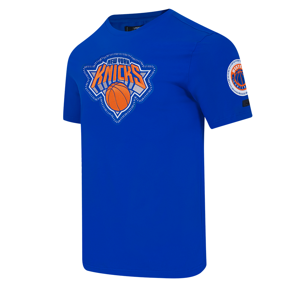 NBA NEW YORK KNICKS DIY PICK STITCH MEN'S SINGLE JERSEY TEE (ROYAL BLUE)