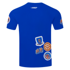 NBA NEW YORK KNICKS DIY PICK STITCH MEN'S SINGLE JERSEY TEE (ROYAL BLUE)