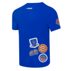 NBA NEW YORK KNICKS DIY PICK STITCH MEN'S SINGLE JERSEY TEE (ROYAL BLUE)